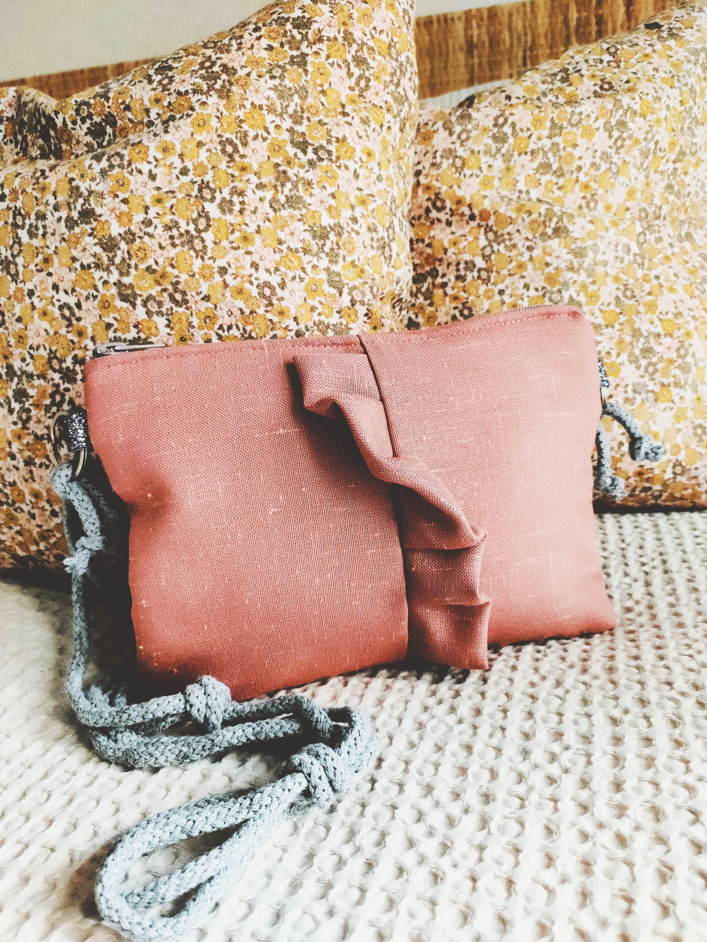 Bandolera Cíes rosa viejo