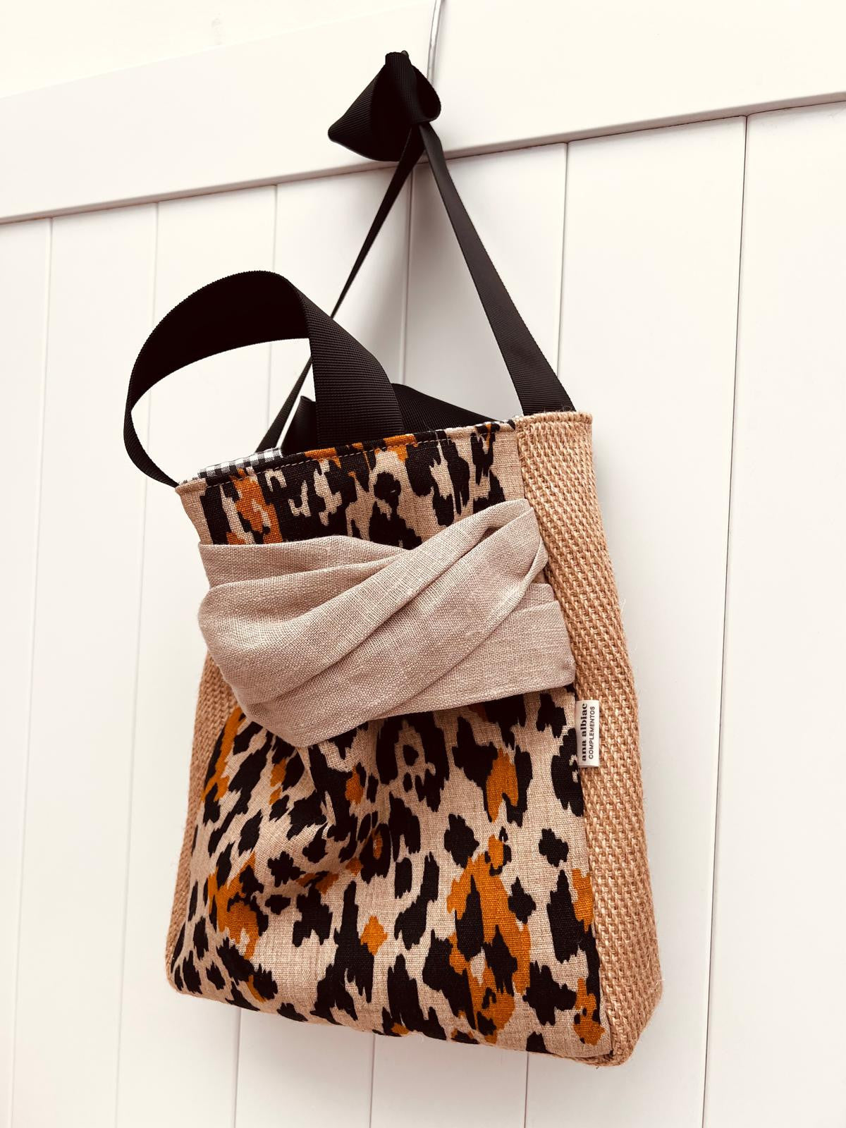 Bolso Teo Tiger lino