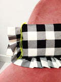 Clutch Maui maxi Vichy negro/blanco