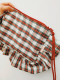 Clutch Maui mini tartán rojo