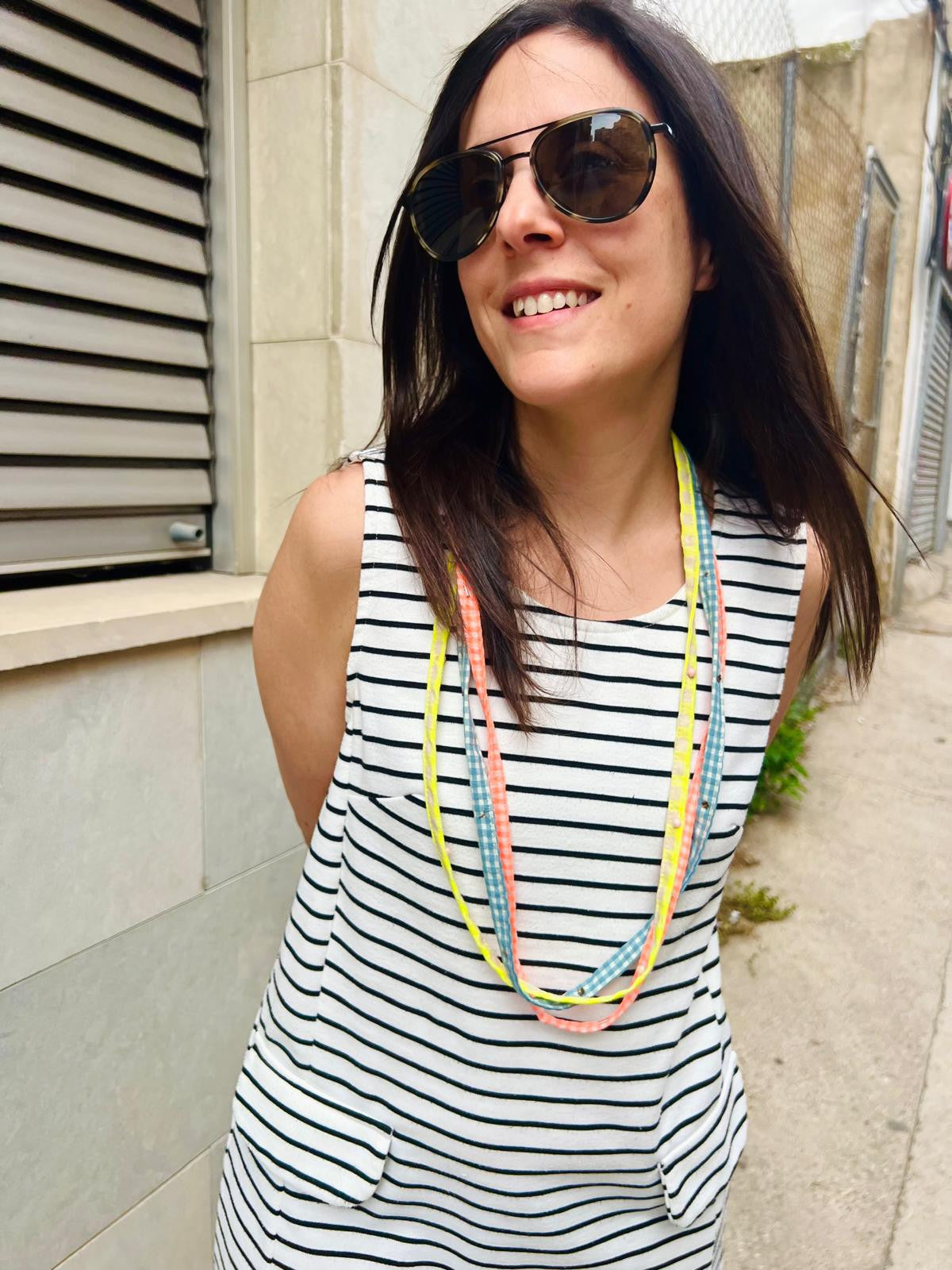 Collar Spaguetti vichy 4