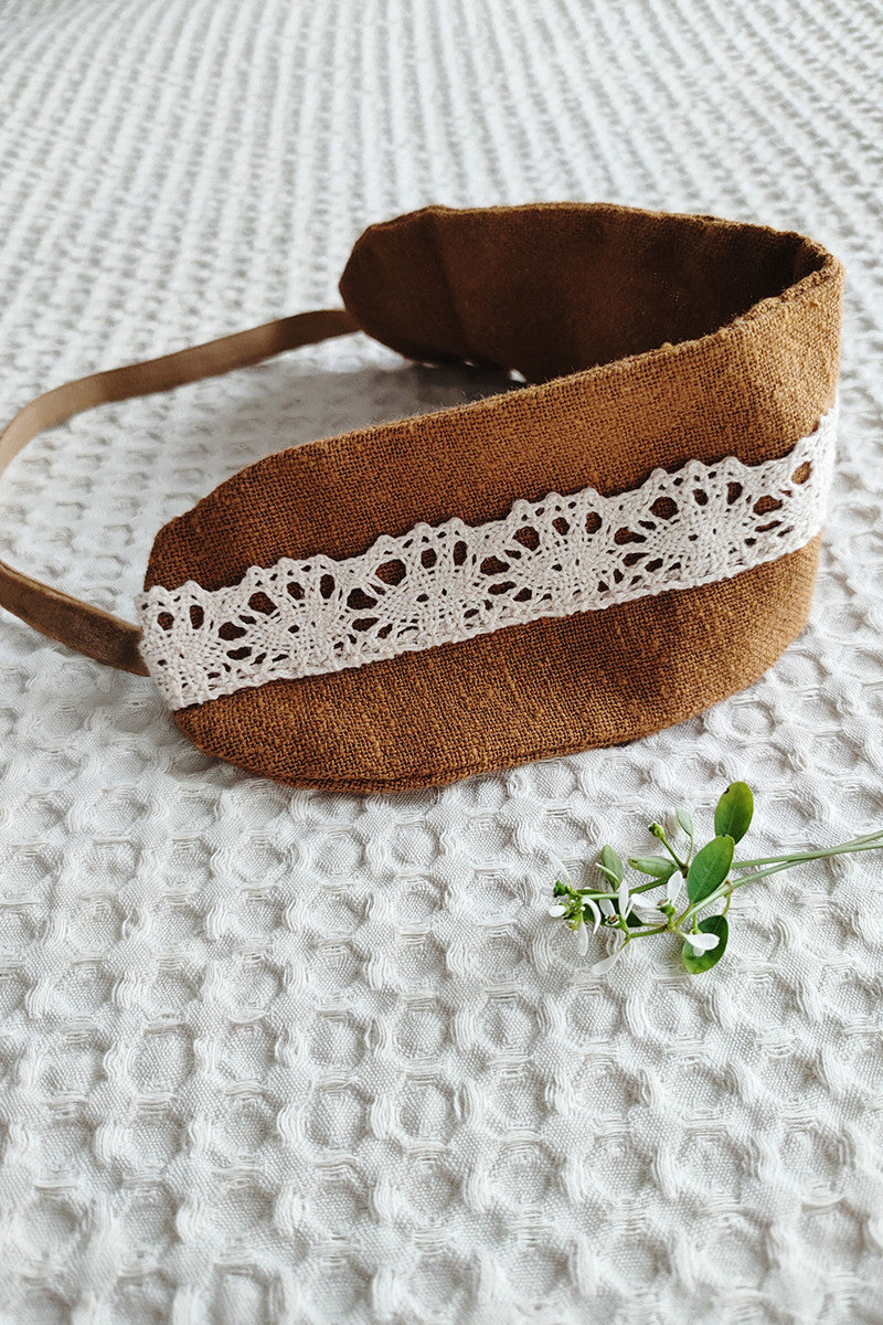 Diadema caramelo/puntilla