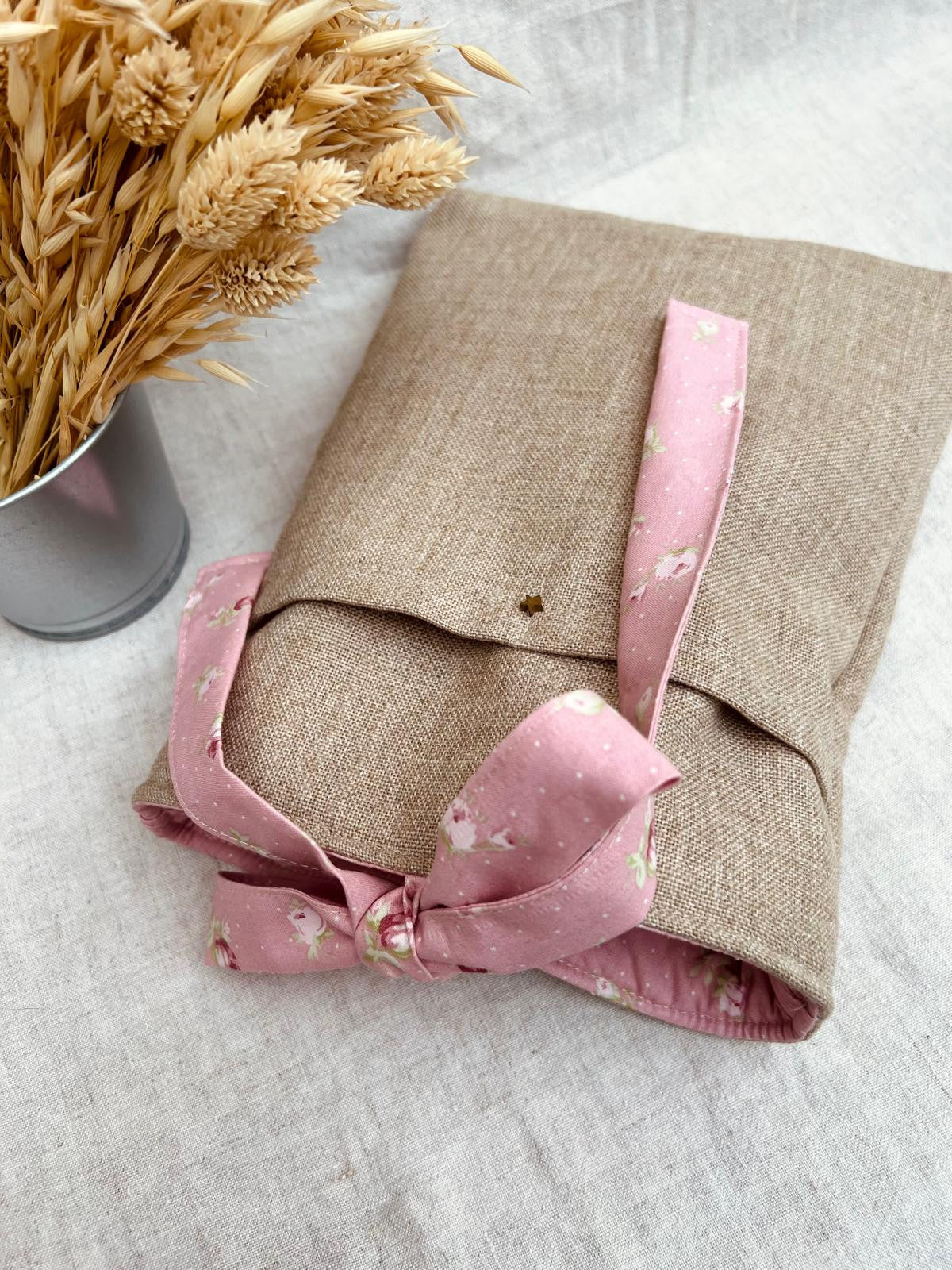 Funda de libro/tablet rústica flores silvestres